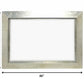 Silver Rectangle Accent Metal Mirror