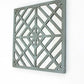 24" Black Abstract Wood Framed Accent Mirror