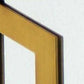 24" Black Abstract Wood Framed Accent Mirror