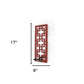 Red Wood Hanging Dimensional Sculpture