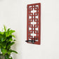 Red Wood Hanging Dimensional Sculpture