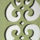 Green Wood Hanging Dimensional Sculpture