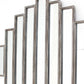 36" X 36" Silver Wood And Mirror Hanging Dimensional Sculpture