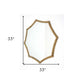 33" Gold Octagon Metal Framed Accent Mirror
