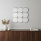 30" X 30" X 1" Silver Mirrored Metal - Wall Sculpture
