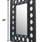 Black Square Accent Mirror