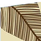 84" Brown Canvas Folding Four Panel Screen Room Divider
