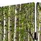 84" Green Canvas Folding Four Panel Screen Room Divider