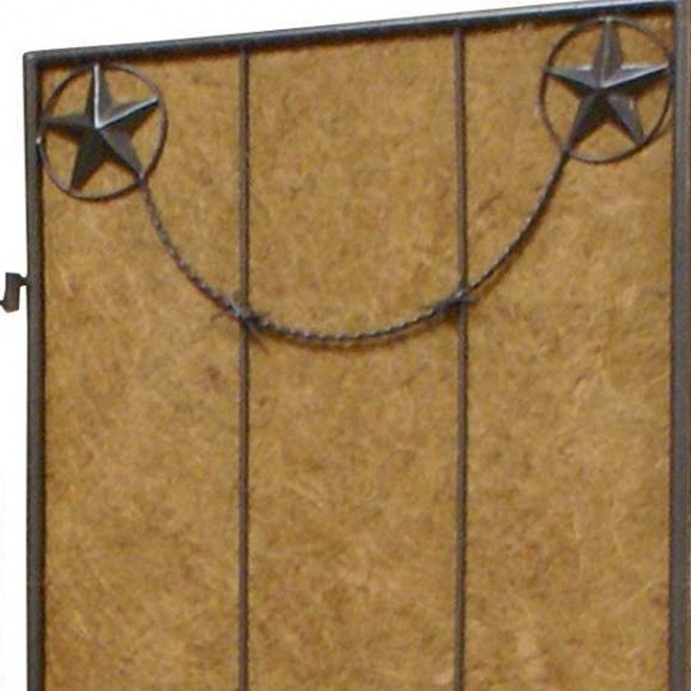 60 X 72 Brown Metal Lone Star - Screen