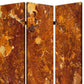 48" X 72" Multi Color Wood Canvas Brown Marble  Screen