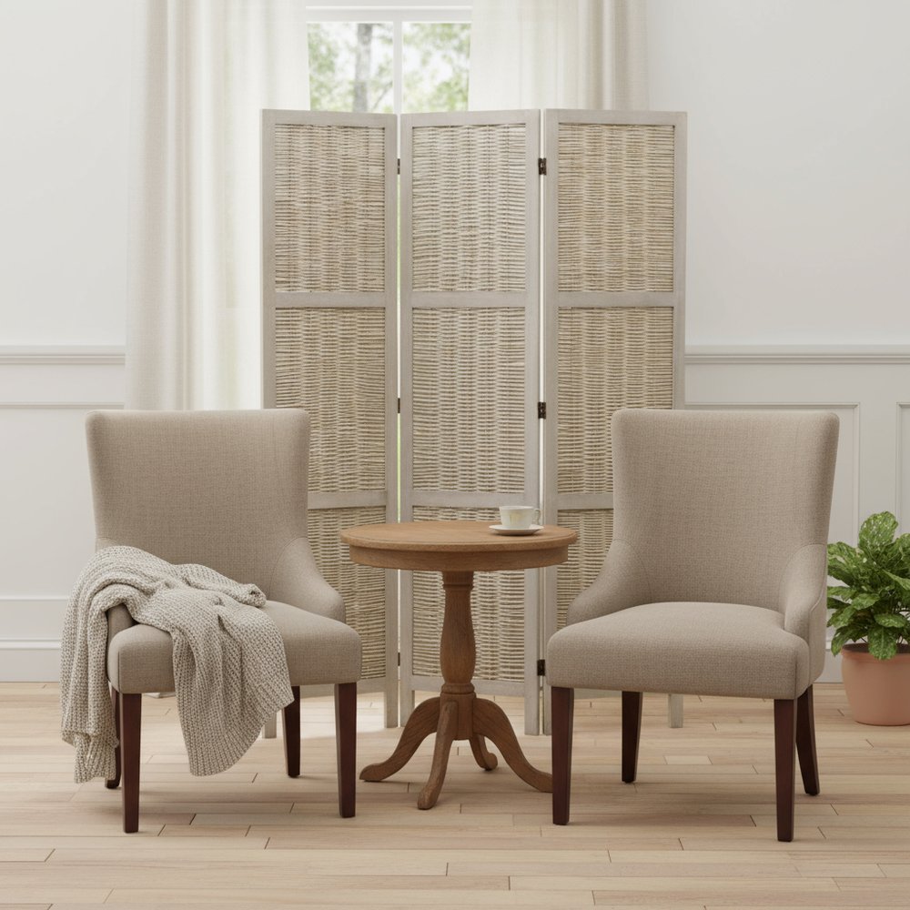 52 X 67 Beige Wood  Screen