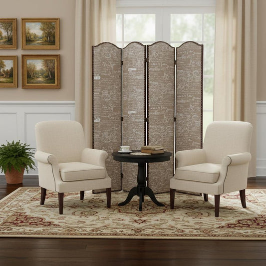 80 X 84 Tan Wood Galore  Screen