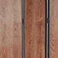 71" Brown Wood Folding Three Panel Screen Room Divider