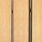 71" Natural Wood Folding Three Panel Screen Room Divider