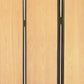 71" Natural Wood Folding Three Panel Screen Room Divider