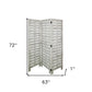 63 X 72 White Wood Garden  Screen