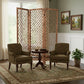 69" Natural Folding Three Panel Screen Room Divider