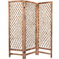 69" Natural Folding Three Panel Screen Room Divider