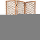 69" Natural Folding Three Panel Screen Room Divider