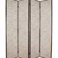 84" Beige Fabric Folding Four Panel Screen Room Divider
