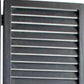 67" Black Wood Folding Three Panel Screen Room Divider