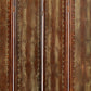 84" Brown Faux Leather Folding Four Panel Screen Room Divider