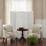 84 X 84 White Faux Leather  Screen