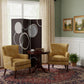 72" Black And White Canvas Folding Three Panel Screen Room Divider