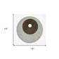 19" X 19" X 2.5" Grey And Brown Stone Wall Decor