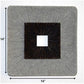 Brown & Gray Square Ribbed Minimalistic Wall Art
