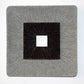 Brown & Gray Square Ribbed Minimalistic Wall Art