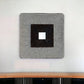 Brown & Gray Square Ribbed Minimalistic Wall Art