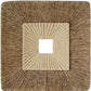 19" X 19" Brown Geometric Sandstone Square Hanging Wall Decor