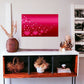 Pink Hearts Canvas Hanging Wall Art