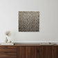 1 x 24 x 24 Gold Metallic Ridge - Wall Art Wood Wall Art