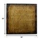 36" X 36" Bronze Square Abstract Hanging Dimensional Sculpture