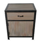 20" Brown Solid Wood End Table With Drawer