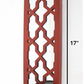 17 X 5 X 6 Red  Mirrored - Candle Holder Sconce