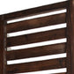 72" Brown Wood Folding Three Panel Screen Room Divider