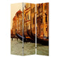 48" X 72" Multi Color Wood Canvas Venice  Screen