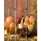 72" Brown Canvas Folding Three Panel Screen Room Divider