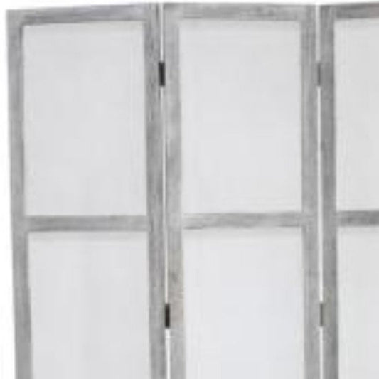 53" X 67" Gray Wood Breezer Mesh  Screen