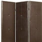 60" X 72" Brown Faux Leather  Screen