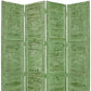84" Black Wood Folding Four Panel Screen Room Divider