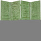 84" Black Wood Folding Four Panel Screen Room Divider