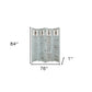 84" Blue Wood Folding Four Panel Screen Room Divider