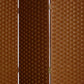 72" Dark Brown Folding Three Panel Screen Room Divider