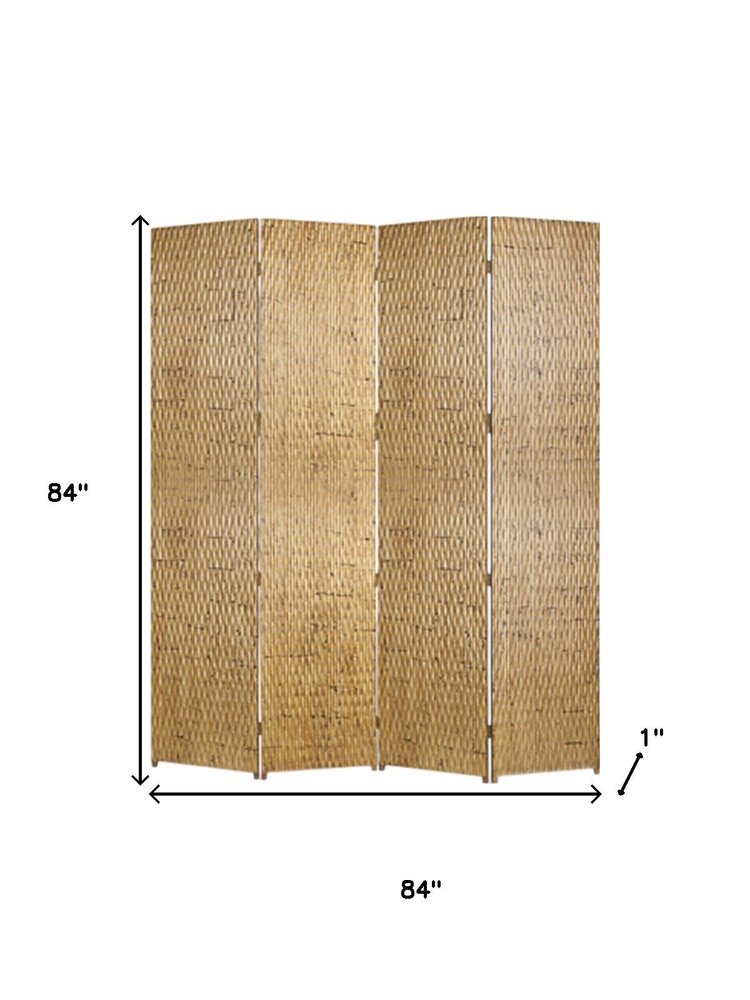 84" X 84" Silver Wood  Screen