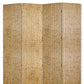 84" Silver Wood Folding Four Panel Screen Room Divider