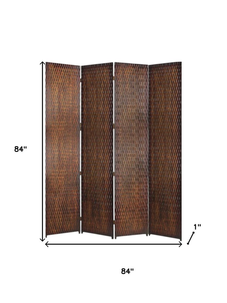 84" X 84" Silver Wood  Screen